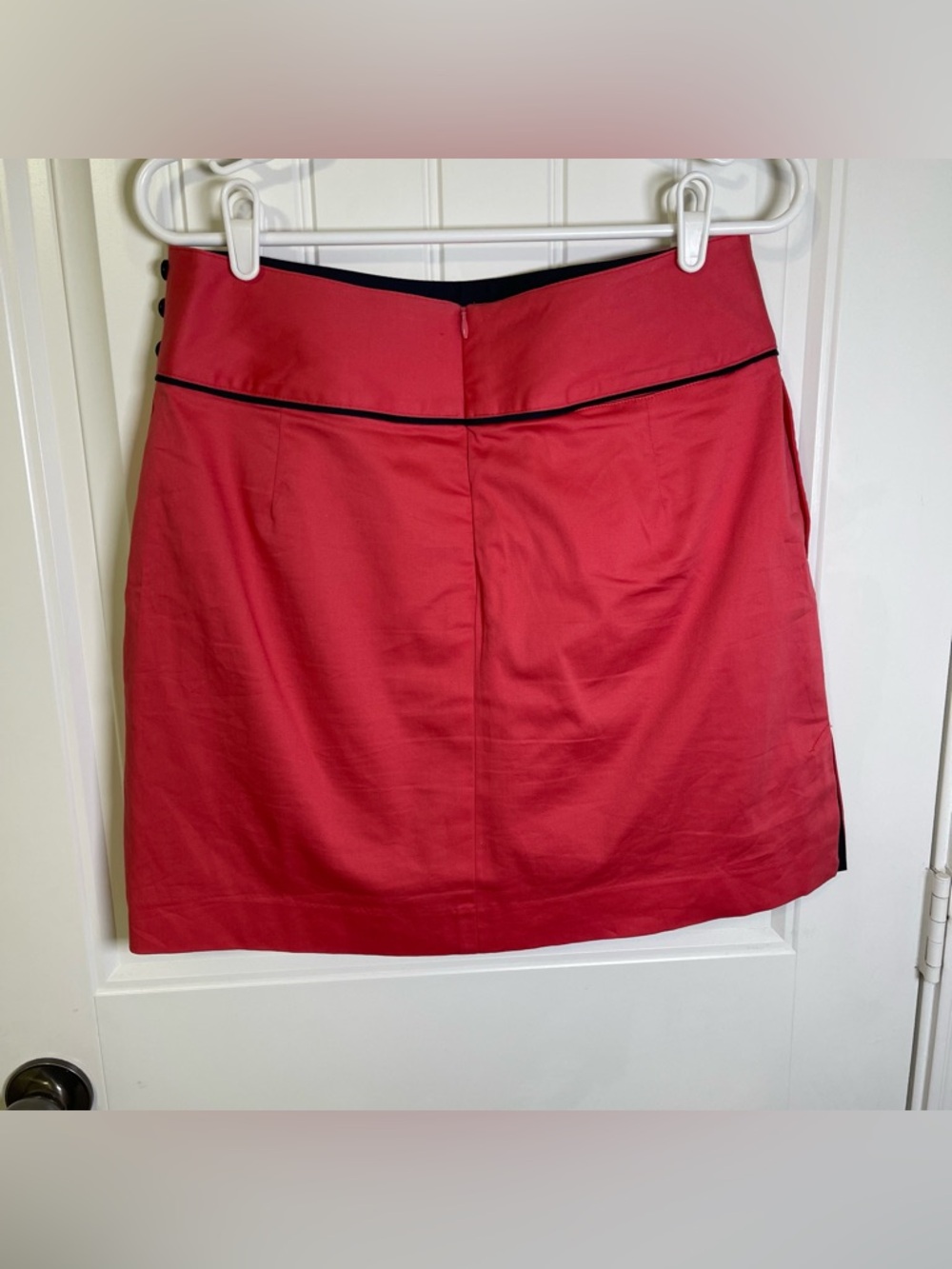 Sport Haley Women’s 8 Pink Skort w/ Navy Blue Piping Tennis Golf Sporty Pockets - Picture 2 of 10